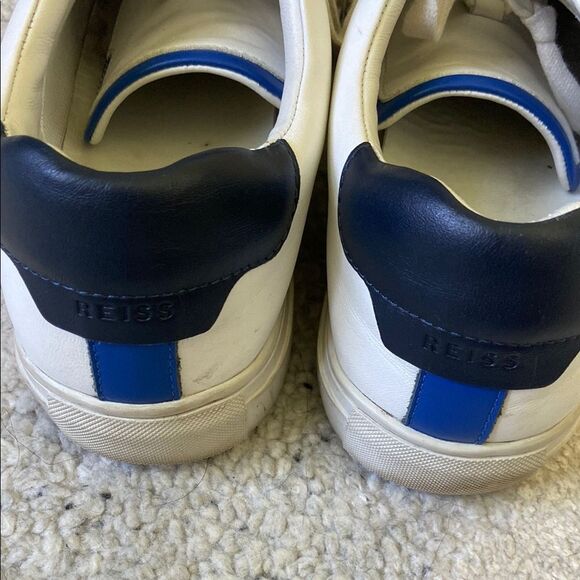 🎄3 for $25🎄 Reiss Ashley Leather Low Top Sneakers - Picture 4 of 12